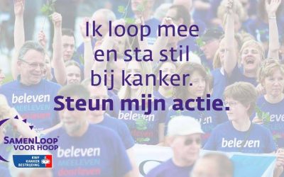 Meedoen aan de Samenloop voor Hoop Midden Drenthe t.b.v. KWF op 7-8 juli